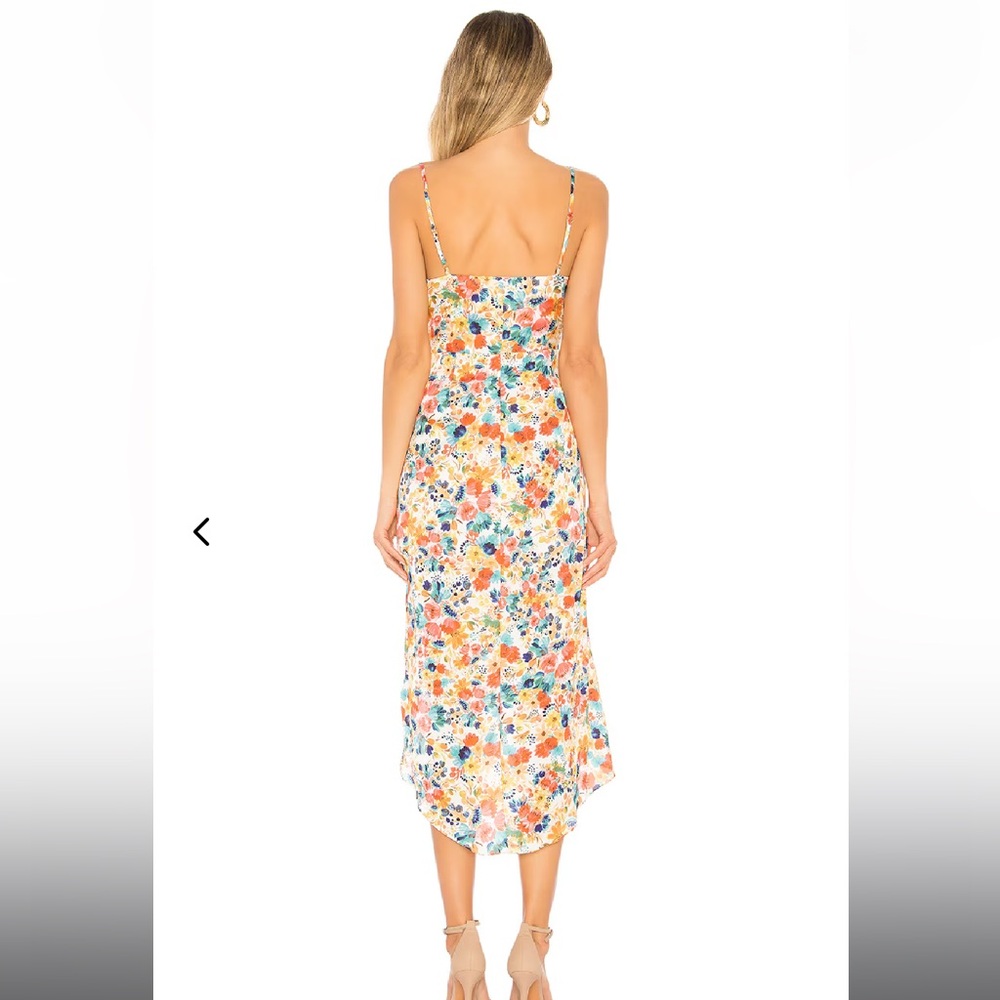 NWT Lovers + Friends Deja Sleeveless Midi Dress Bouquet Floral | L - Picture 2 of 9